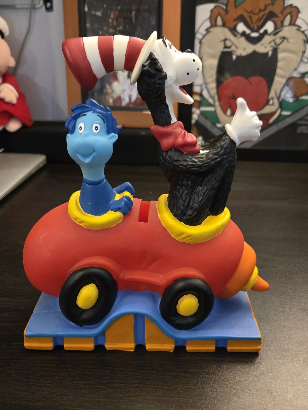 Dr. Suess Cat In The Cat & Thing Bank 8-1/2" tall 1997